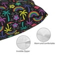 thumbnail image 3 of Pofeuu Colorful Palms Print Polyester Microfiber Plush Pillowcases, Super Soft and Cozy Pillow Case Covers with Envelop Closure（Pillow core not included）-20"x30", 3 of 6