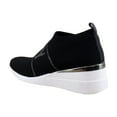 thumbnail image 3 of DKNY Phebe Women's Fashion Sneakers Black/Dark Gunmetal Size 10 M, 3 of 8