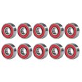 thumbnail image 4 of 10 rodamientos miniatura de ranura profunda para scooter con rodamientos ABEC-9 608RS (rojos), 4 of 7