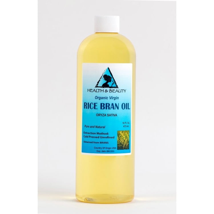 Rice Bran Oil Unrefined Organic Carrier Cold Pressed Virgin Raw