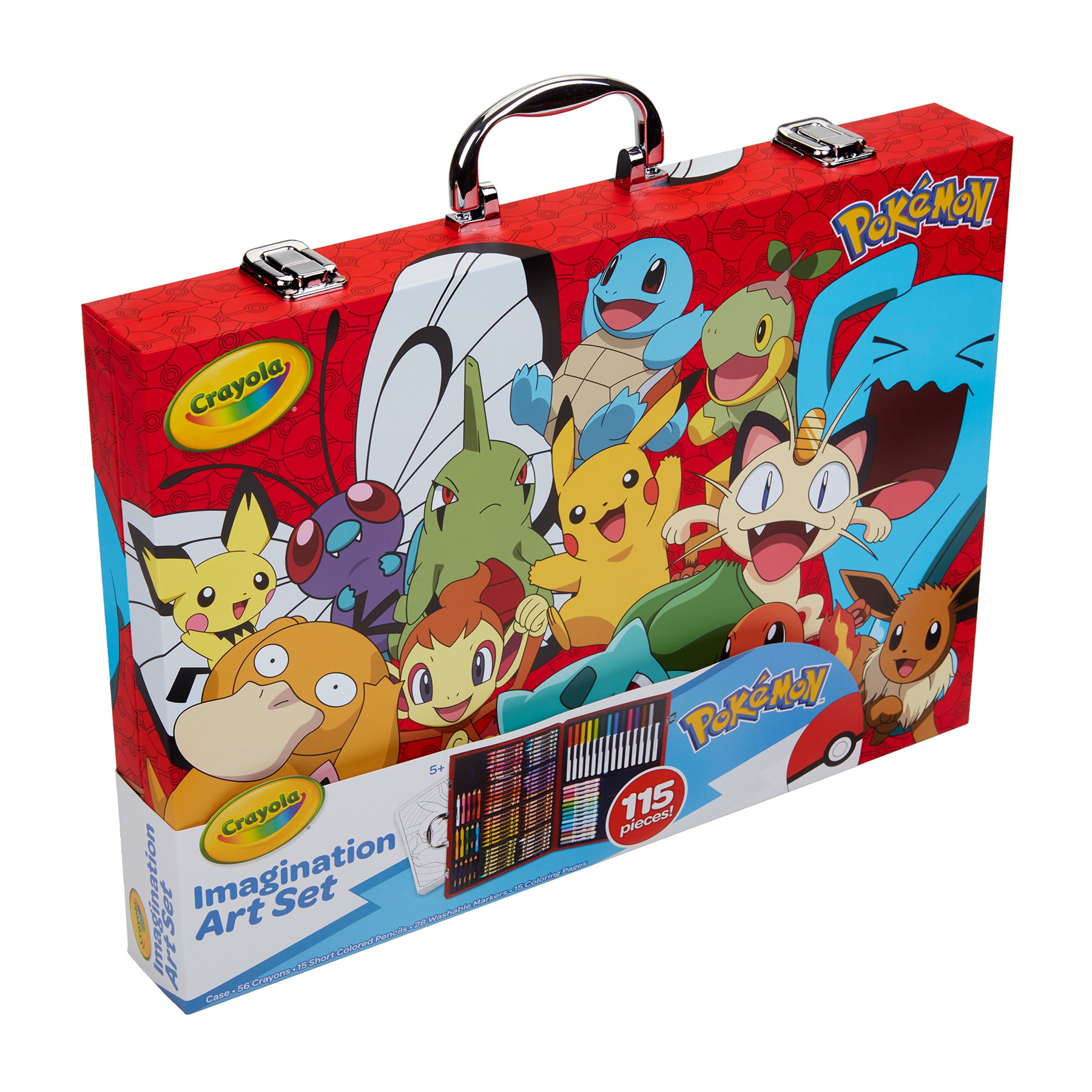 Crayola Pokémon Imagination Art Coloring Set, 115 Pcs, Pokemon Toys, Arts & Crafts, Beginner Child