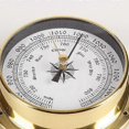 thumbnail image 3 of Clock, Wall Mounted Tester Copper Shell Marine for Weather Station, Wall Hanging Boat Using Clock, 115mm, 3 of 5