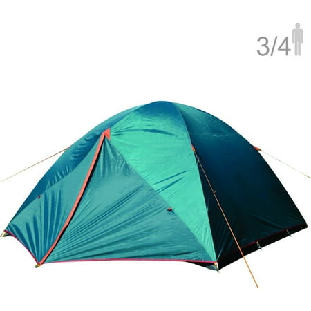 NTK COLORADO GT 3 to 4 Person 7 by 7 Foot Foot Outdoor Dome Family Camping Tent 100% Waterproof 2500mm, Easy Assembly, Durable Fabric Full Coverage Rainfly - Micro Mosquito Mesh for Maximum (Best Rv Camping In Colorado)