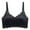 Black, variant on SMihono Women's Everyday V Neck Bralettes Padded Smoothing with Seamless Stretch Wireless Lightly Lined Comfort Bra Blue M