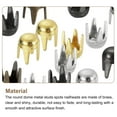 thumbnail image 4 of Uxcell 80Pack Mixed Color Round Dome Rivets, 2mm Brass Spike Studs Spots for DIY Clothes Belt Bag Shoes Leather Craft, 4 of 7