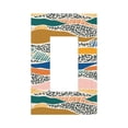 thumbnail image 1 of DouZhe 1-Gang Decorator/Rocker Wallplate, Creativity Leopard Stripes Decorative Wall Plates, 1 of 7