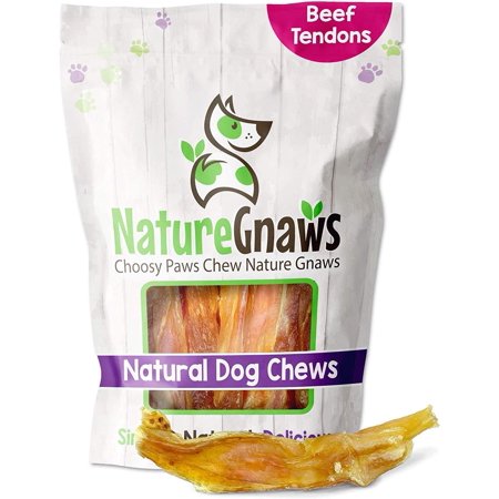UPC: 0850014204600 | Nature Gnaws Tendons for Dogs – Premium Natural Beef Sticks – Simple Single Ingredient Tasty Dog Chew Treats – Rawhide Free – 4-5 Inch (8 oz) 8 Ounce (Pack of 1)