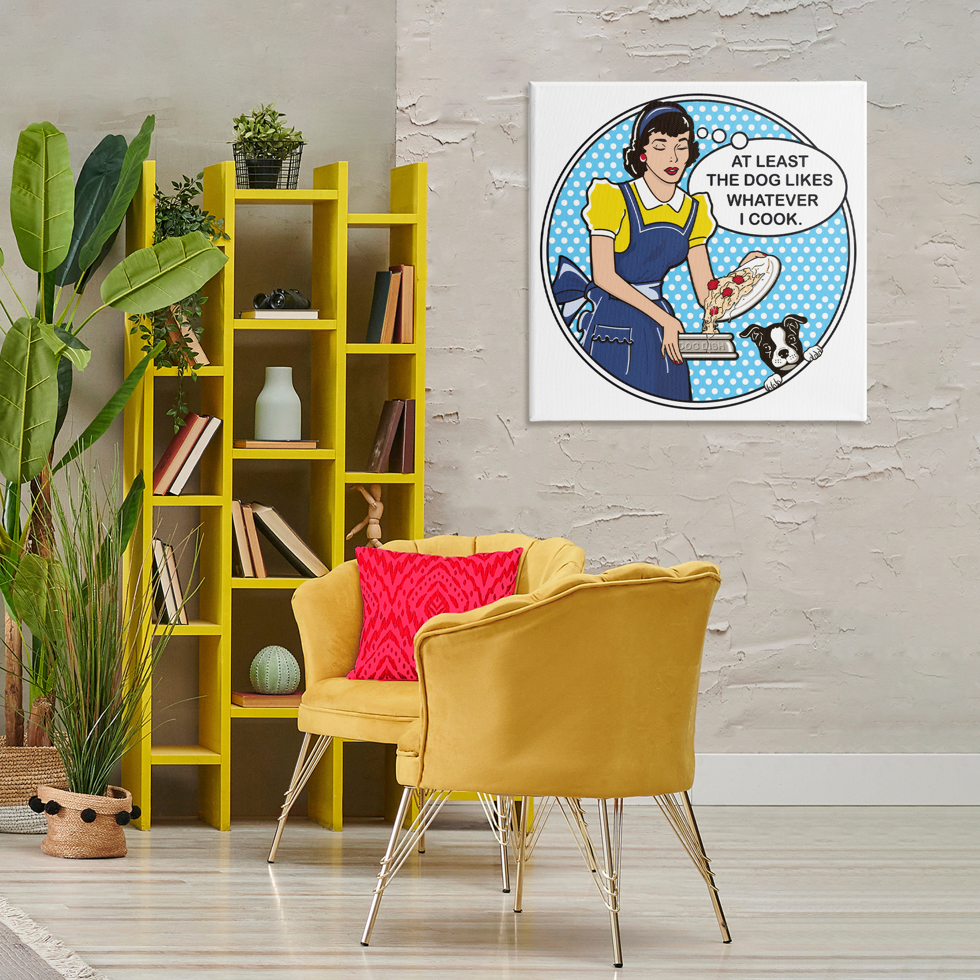 Stupell Industries Funny Vintage Dog Phrase Animals Painting Wrapped Canvas Art Print Wall Art, 30 x 30