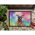 thumbnail image 2 of Carolines Treasures DAC2502MAT 0.15 x 18 x 27 in. Doberman Pinscher Hippie Dawg Doormat, 2 of 6