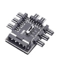 thumbnail image 1 of Adaptador Controlador Velocidad PC Refrigerador Fuente Alimentación 3 Niveles Y 12 V para Ventiladores 8 Vías, 1 of 6