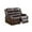 Double-Brown, variant on Aukfa Leather Recliner Chair, Overstuffed Single Sofa Armchair for Living Room Bedroom, Black