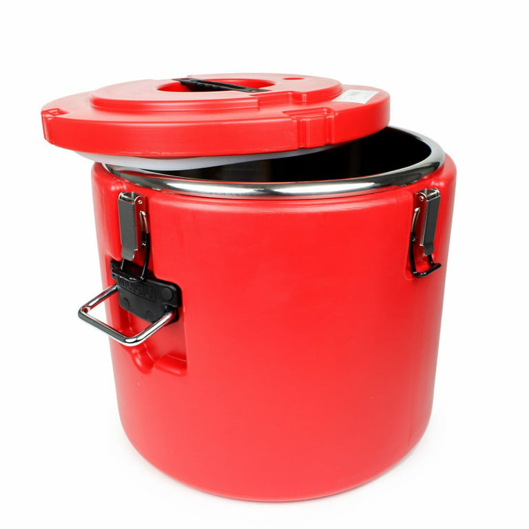 Stainless Steel Insulated Food Containers, Food Container for Hot Cold Food  Vacuum Insulated Large Food Jars for Large Party Events LYWY (Color : Red
