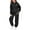 1-Black1507, variant on Tiijoy Toddler Girls Casual Sweatsuit Cute Bow Print Hoodie Sweatpants Set, Sizes 2-13