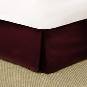Mainstays Microfiber Red Burgundy Bed Skirt, 1 Each