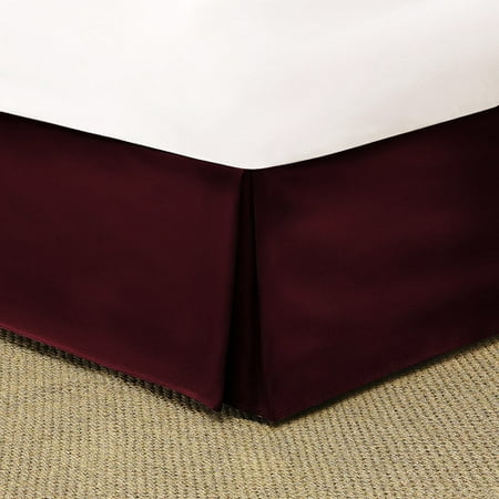 Mainstays Microfiber Red Burgundy Bed Skirt, 1 Each