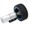 thumbnail image 1 of Silver 25GA370 DC Gear-Box Reducer Electric Motor with Wheel 12V 130RPM, 1 of 4
