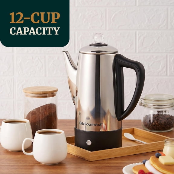 EC812 Electric 12-Cup Coffee Percolator