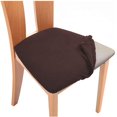 thumbnail image 1 of Paquete de 4 fundas de asiento para sillas de comedor con textura cuadrillada, 1 of 2