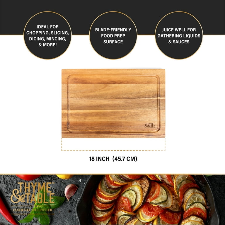 Hardwood Cutting Board with Grip & Trough Board with Handle - Hardwood  Creations