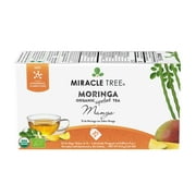 Miracle Tree – Organic Moringa Tea, 25 Enveloped Tea Bags, Mango