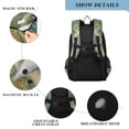 thumbnail image 4 of FORMRS Unisex School Backpack 17" Student Travel Bag with Laptop Compartment, Garden Scene, 4 of 7