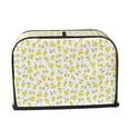 thumbnail image 2 of Yiaed Yellow Lemon Leaves Print Two Slice Bread Machine Cover, Universal Size Kitchen Appliance Cover for Bread Machine,Bread Machine Cover, 2 of 7