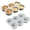 Grey, variant on Clearance Under $0.39 6-Cavity Cylinder Silicone Mold, Non-Stick Baking Pan for Cake and French Dessert
