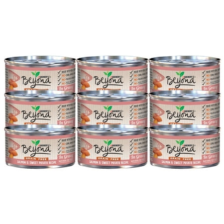 (12 pack) (12 Pack) Purina Beyond Grain Free Salmon & Sweet Potato Recipe in Gravy Adult Wet Cat Food, 3 oz