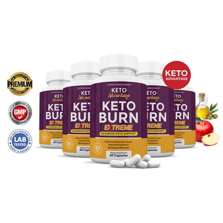 (5 Pack) Keto Advantage Extreme Pills 1675mg Alternative to Gummies Dietary Supplement 300 Capsules
