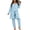 Green, variant on Eternatastic 3 Piece Floral Pajama Set for Women Long Sleeve Loungewear Set Maternity Nursing PJs for Ladies XL Light Blue