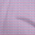 thumbnail image 1 of oneOone Velvet Pink Fabric Tribal Craft Projects Decor Fabric Printed By The Yard 58 Inch Wide, 1 of 5