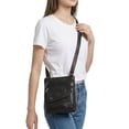 thumbnail image 4 of PULLIMORE Small Crossbody Bags for Women Lightweight Vintage Soft PU Leather Cell Phone Purse Wallet Shoulder Bag Handbags, Black, 4 of 9