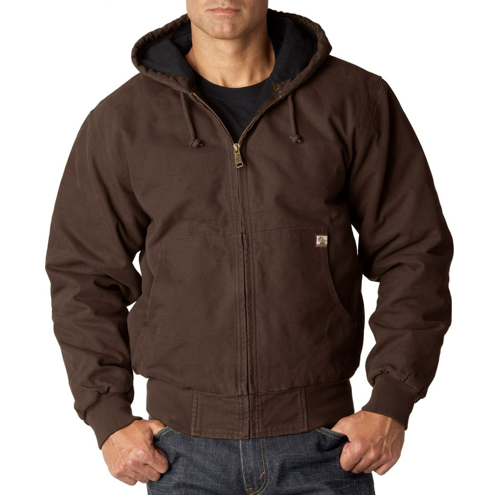 DRI DUCK dri duck men's 5020 cheyenne hooded work jacket, tobacco