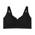 thumbnail image 2 of Bras for Women, Women's High Support Full Coverage Racerback Sports Bra Women's Fashion Front-Closure Strap Solid Color Large Size Underwear Bra High Impact Workout with Removable Pads & Wide Straps, 2 of 6