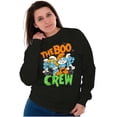 thumbnail image 5 of Spooky Halloween Smurfs The Boo Crew Sweatshirt for Men or Women Brisco Brands S, 5 of 6
