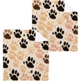 thumbnail image 3 of GZHJMY Colorful Dog Paws Cotton Washcloths Set of 6, 12"x12" Super Soft Absorbent Wash Cloths Bathroom Face Cloths Fingertip Towels for Gym Hotel and Spa, 3 of 7
