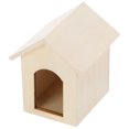 thumbnail image 4 of CIMAXIC mini kennel model 1pc Mini Kennel Model Simple Wooden House Model Micro Scene Layout Ornament,2.17"X2.01"X2.36", 4 of 5