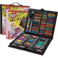 thumbnail image 2 of Art Supplies for Kids, 150 Pieces Art Set Crafts Drawing Painting Kit, Portable Art Case Art Kits Includes Oil Pastels, Crayons, Colored Pencils, Creative Gift for Kids, Adults, Teens Girls Boys, 2 of 2