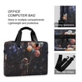 thumbnail image 4 of FORMRS 16" Laptop Bag Carrying Sleeve Case with Handle Travel Shoulder Briefcase, Black Watercolor Space, 4 of 8