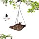 thumbnail image 5 of Hanging Bird Feeder Bird Feeder Hanging For Garden Yard Outside Hanging Bird Feeder Tray - Metal Mesh Feeders For Birds, 5 of 8