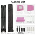 thumbnail image 3 of Wesfital 12x12 Pop Up Canopy with 4 Sidewalls, Portable Outdoor Canopy Tent with Carrying Bag, Adjustable Height, Water-Resistant, UV Protection, Easy Setup Canopy for Events, Parties, Camping, Pink, 3 of 7