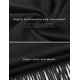 thumbnail image 2 of Cálida bufanda de cachemira de invierno para mujer, chal de pashmina, bufandas grandes y suaves para hombre, para otoño e invierno, 200 cm x 70 cm, negro, 2 of 5