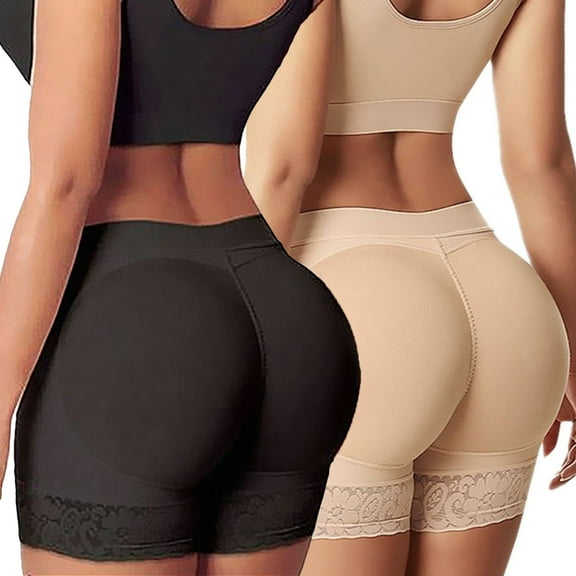 Forloe 2 Pack Butt Lifter Padds Panties Bigger Butt Body Shaper Fake Butt Enhancer Underwear