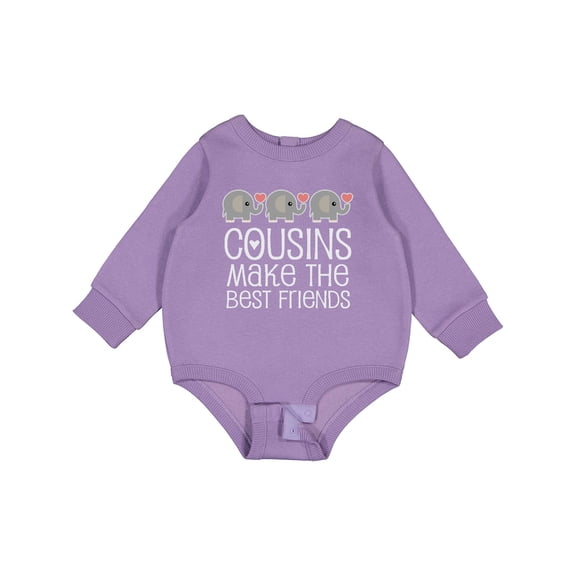 Inktastic Cousins Make the Best Friends Baby Fleece Bodysuit