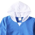 thumbnail image 7 of Ulanda Girls Oversized Hoodie Little & Big Kids Color Block Hooded Sweatshirts Trendy Long Sleeve Pullover with Pocket (Sky Blue, 5-6 Years), 7 of 7