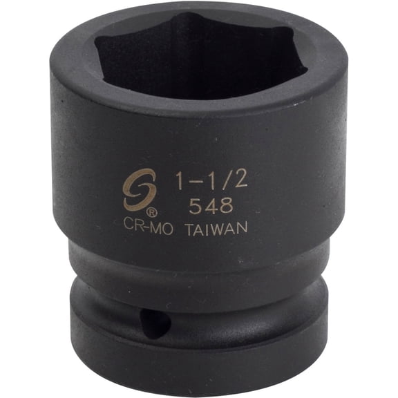 Sunex Tools 548 1" Drive Standard 6 Point Impact Socket 1-1/2"