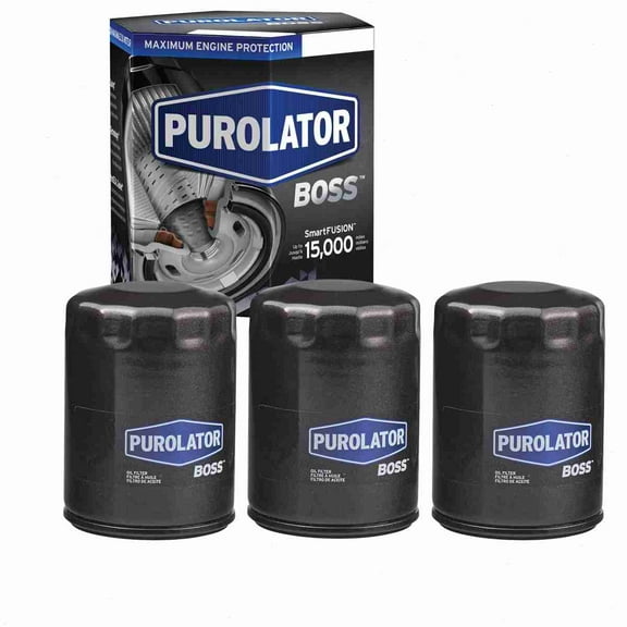 3 pc Purolator BOSS PBL25288 Engine Oil Filters for Oil Change Lubricant Filters Fits select: 1999-2002 CHEVROLET SILVERADO, 2006-2011 CHEVROLET IMPALA