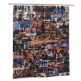 thumbnail image 4 of Shower Curtain Cartoon Art Bath Shower Curtains with 12 Hooks, Waterproof Washable Polyester Bathroom Home Decor Set 60x72 Inch Plastic, 4 of 8