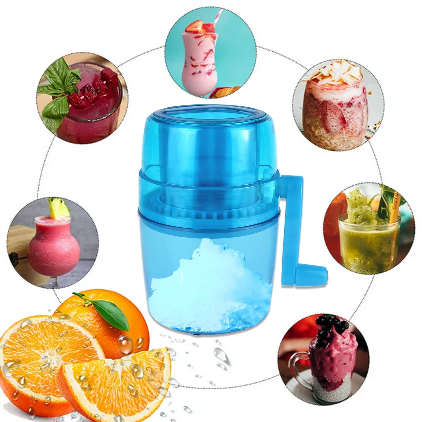 OhhGo Portable Hand Ice Shaver Crusher, Mini Ice Chopper Machine Ice