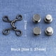 thumbnail image 2 of Hebillas de Cintura Hugo Reutilizables Bronce Negro, 2 of 8